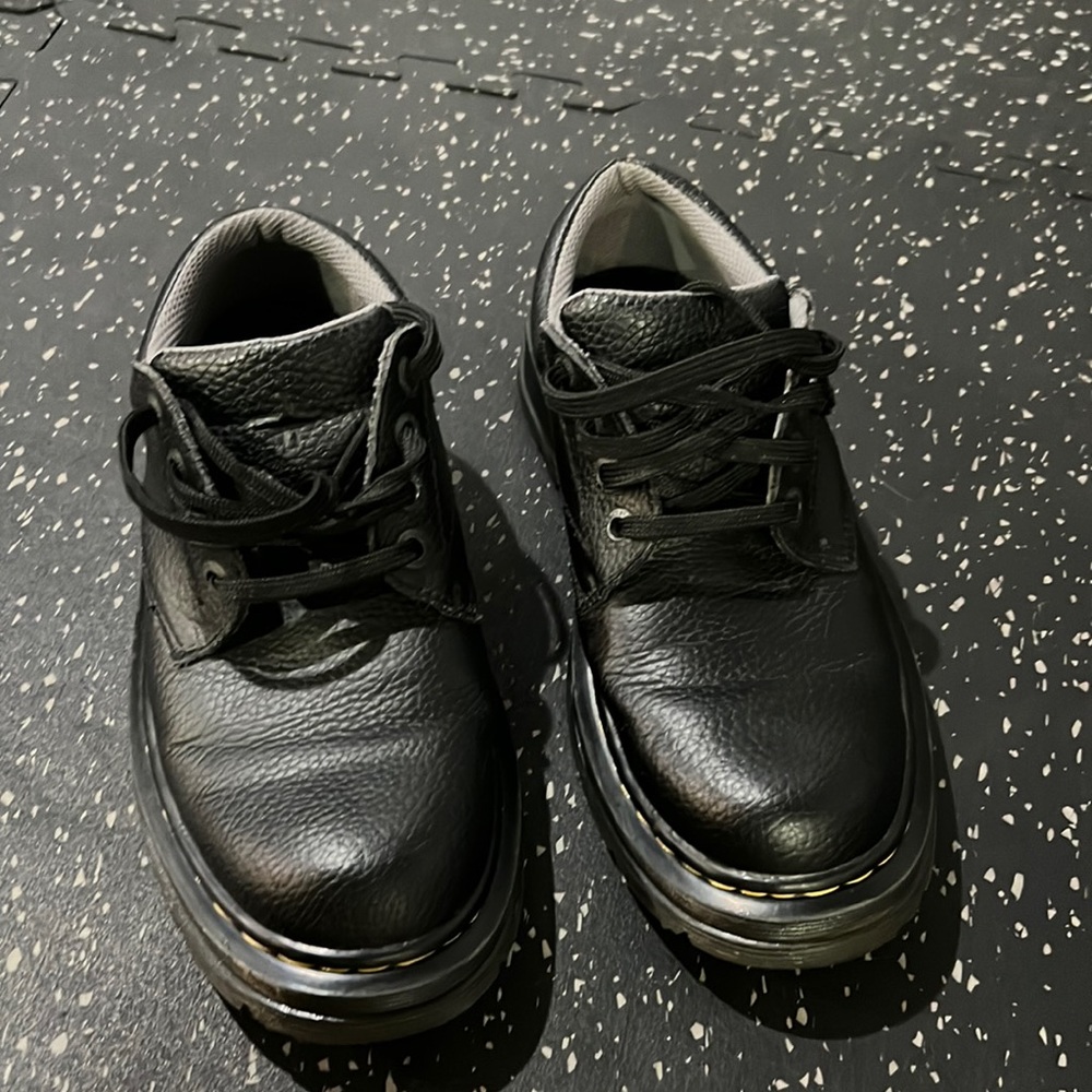Dr Martens Ashfield Shoes Mens Size 8 Black Leather Lace Up Oxfords